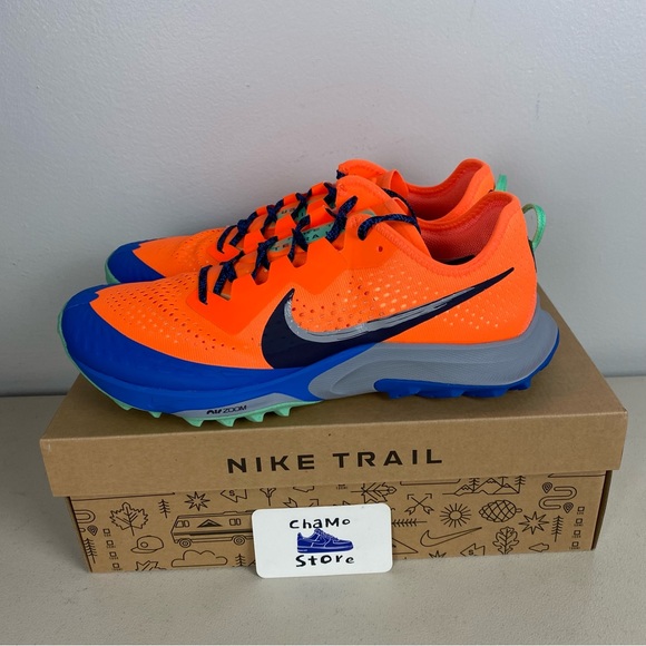 Nike Air Zoom Terra Kiger 7 Athletic Orange Trail Running Shoes Men Sz - Picture 3 of 10